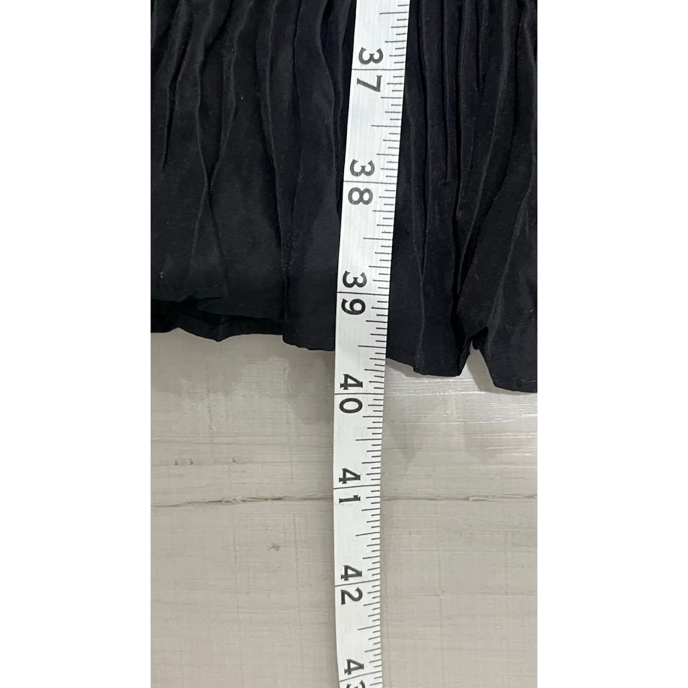 Women's new Eileen Fisher Black Tiered Midi Dress L - Picture 8 of 9